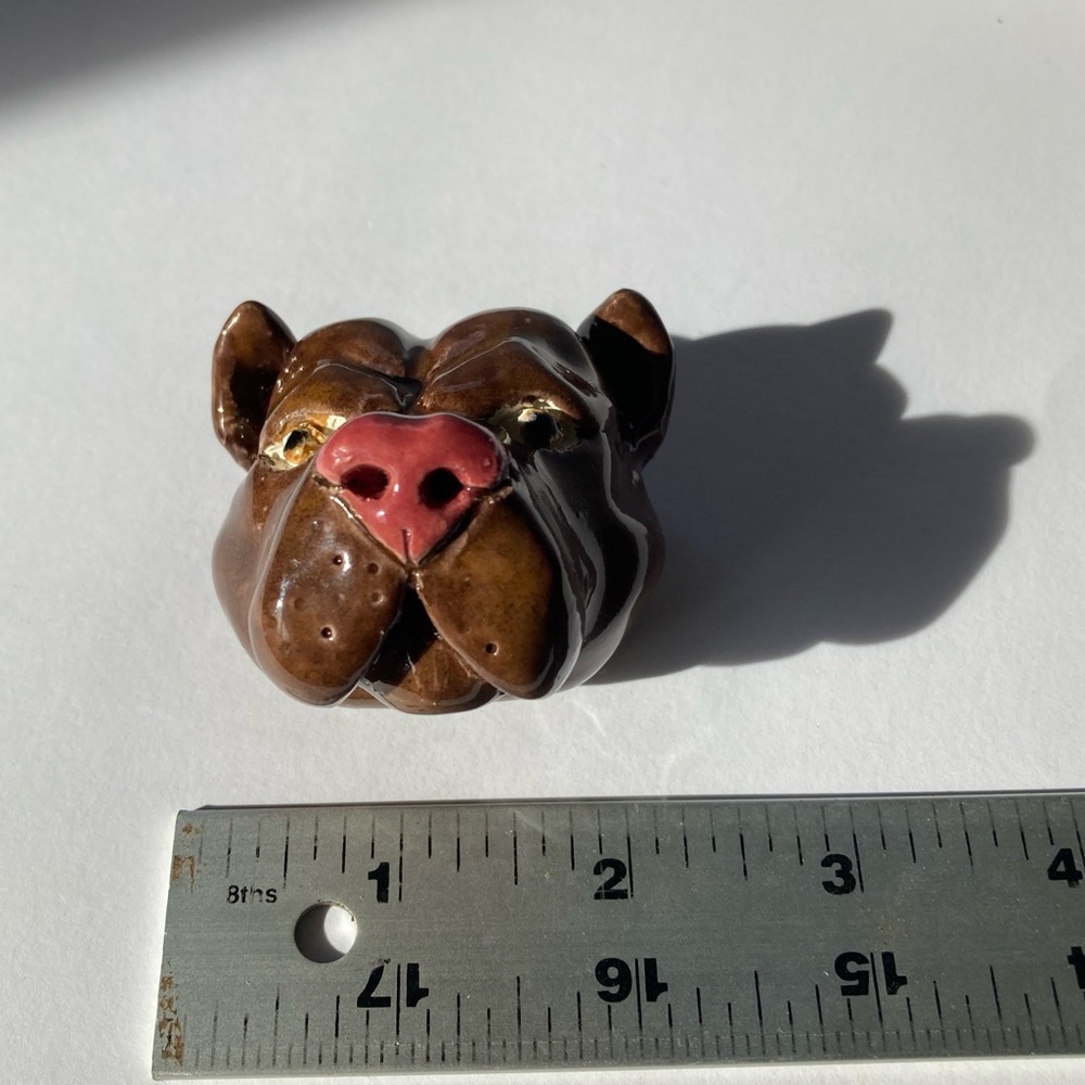 Ceramic Dog Head